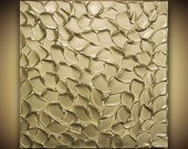 ORIGINAL Abstract Art- Gold Textured Modern Metallic Palette Knife Impasto Paintings MIX and MATCH by Susanna