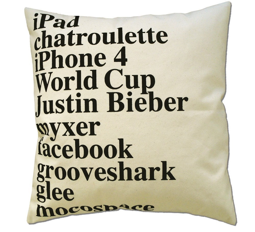 GOOGLE PILLOW 2010