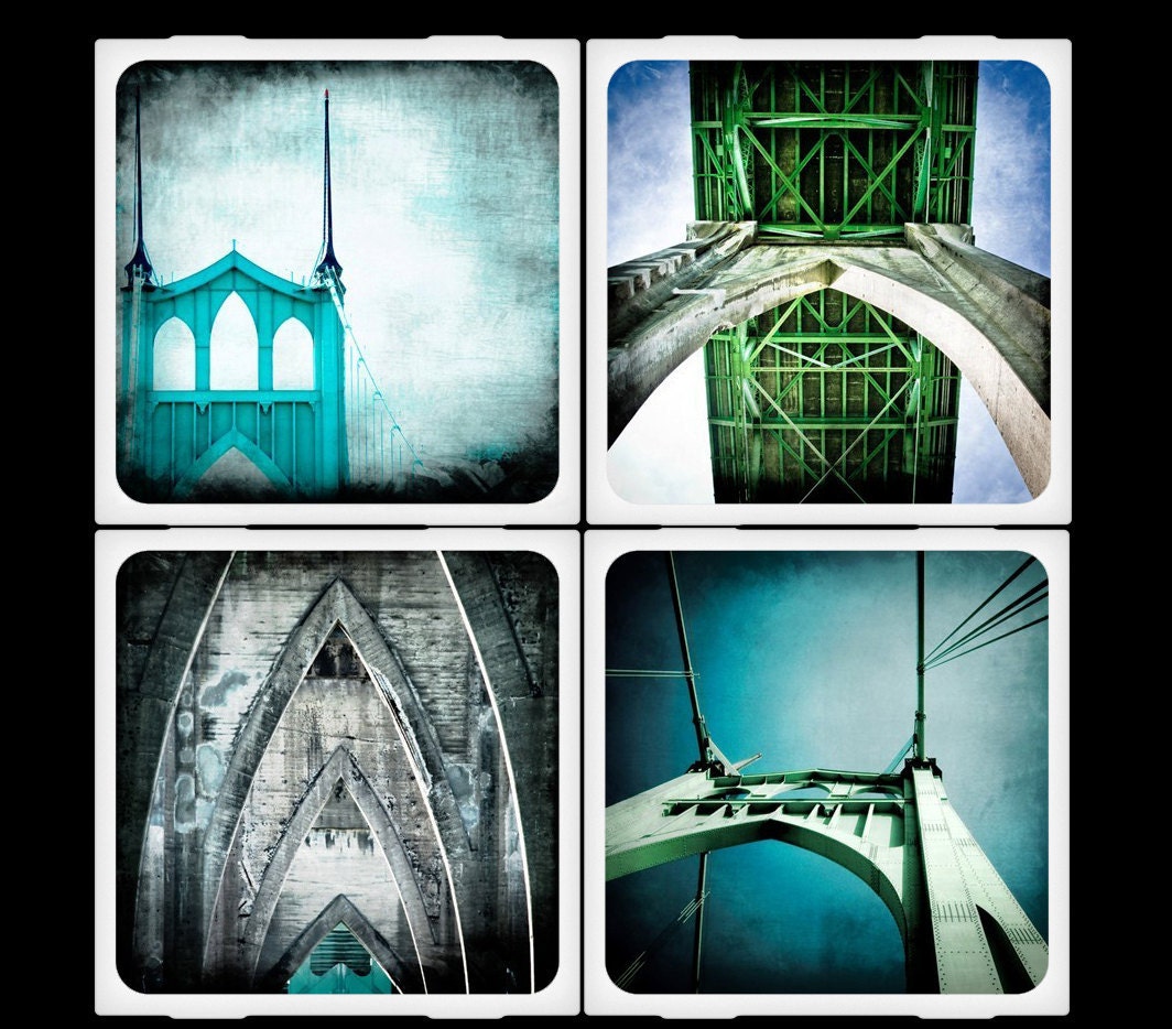St Johns Bridge - Ceramic Coaster Set