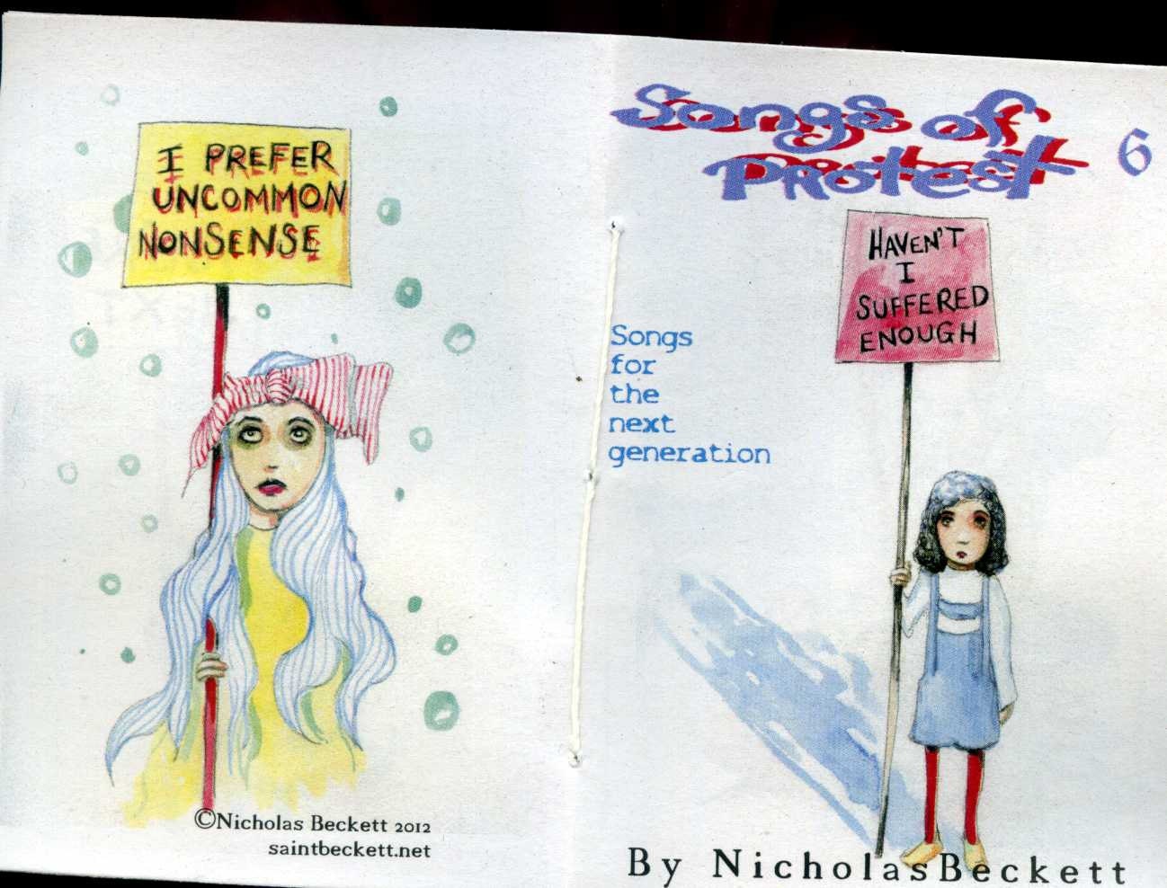 Songs Of Protest Six - Zine - Songs for the next gerneration