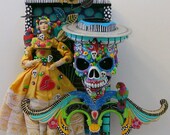 On Exhibit at the Zhou B Art Center  I Have A Monkey On My Back   Day Of The Dead