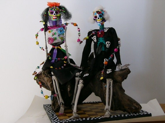 Do Not Buy On Exhibit at Zhou B Art Center Loving You Forever And Beyond recycled found object art Day Of The Dead