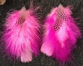 Pink Feather Earrings