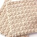 Crochet Cotton Washcloths Natural  Organic Cotton