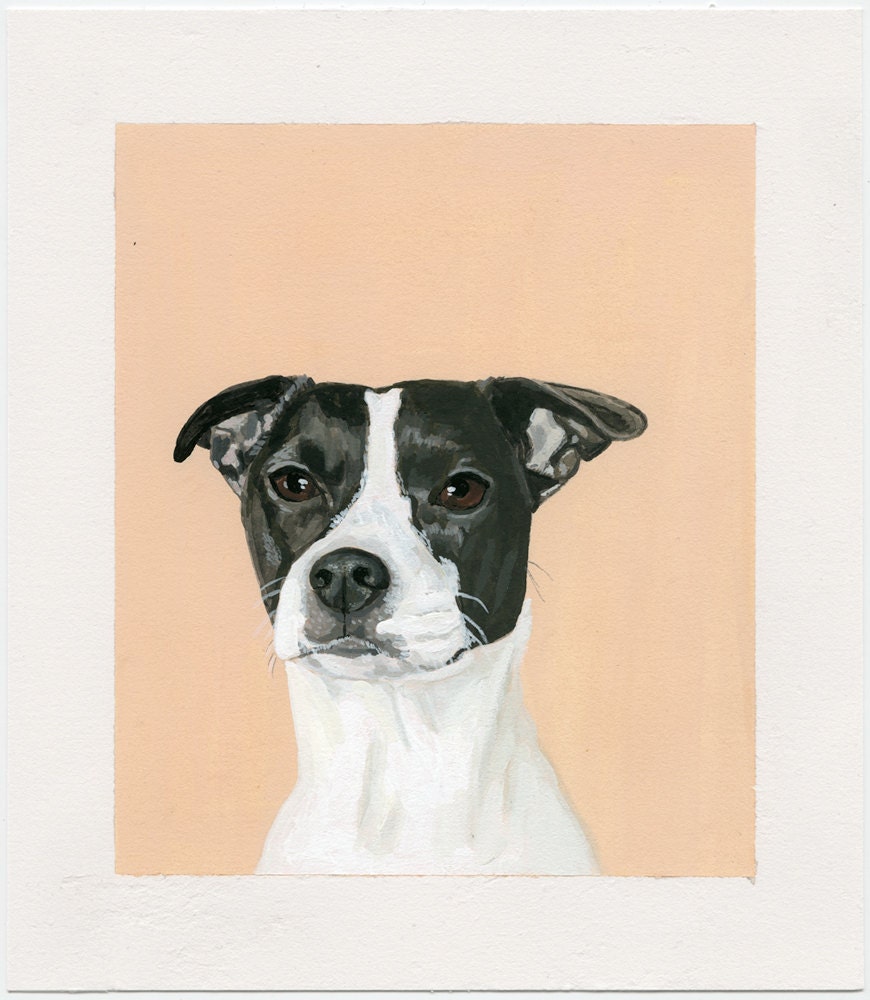 custom portrait painting of your pet - 6x8