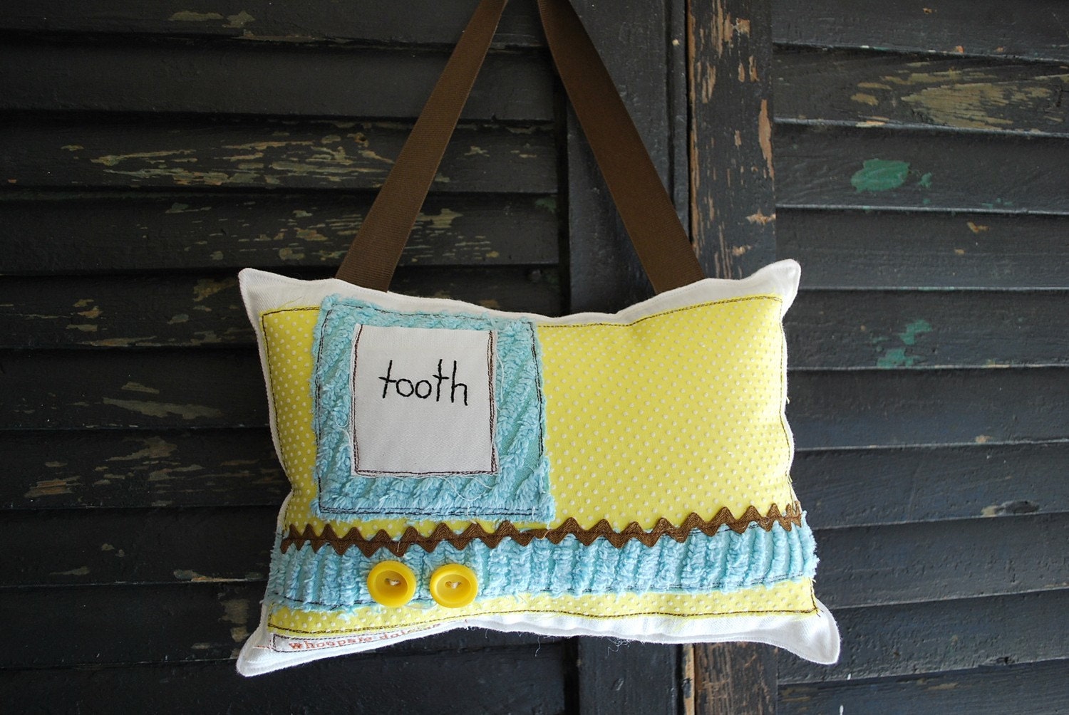 Tooth Fairy Pillow by Whoopsie Daisies on Etsy