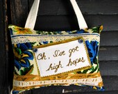 Oh I've Got Hight Hopes Vintage Pillow Reclaimed by Whoopsie Daisies on Etsy