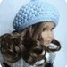 Rosamund Beret - PDF Knitting Pattern For 18" American Girl Dolls - Doll Clothes Pattern - Instant Download