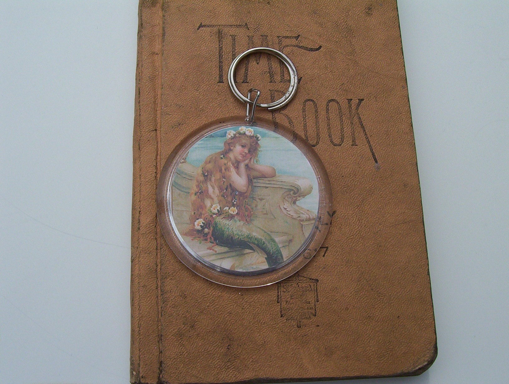 Victorian Mermaid Vintage Image Keychain