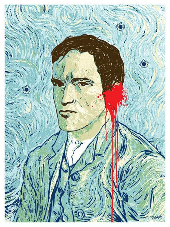 Van Tino Quentin Tarantino Van Gogh Reservoir Dogs Kill Bill Silk Screen Print - Etsy