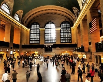 New York City Photo - Grand Central Station - 8x10 Metallic Photo