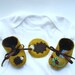 Hedgehog Baby Gift Set Unisex. ECO Hedgehog and Ladybird Baby Booties and Baby Gift Set. Perfect as a Baby Gift for a Baby Shower