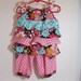 Toddler Ruffled Top and Pocket Pants Michael Miller Peace Flowers Cocoa