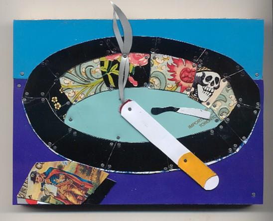 Recycled tin artwork