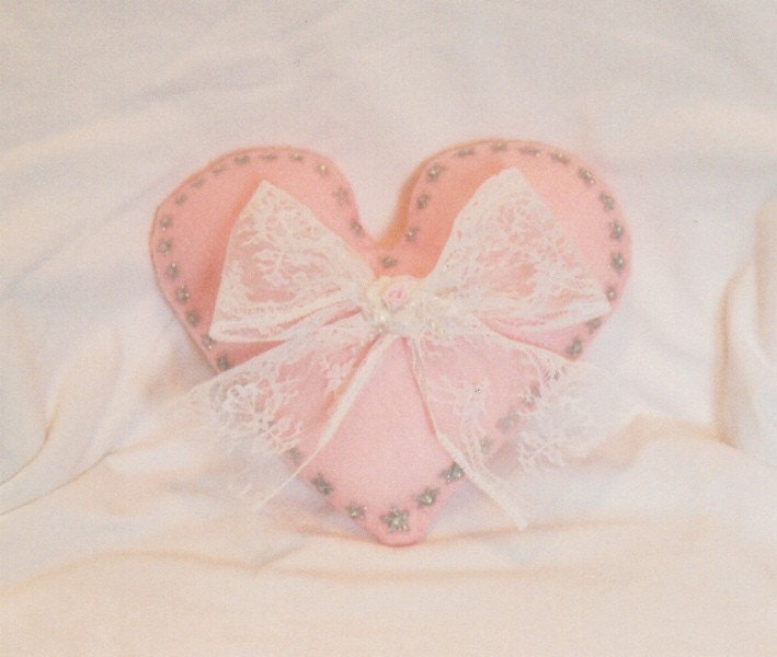Victorian Heart Decorative Pillow