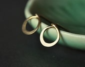 Tiny Teeny Circle stud earrings in 14K gold filled