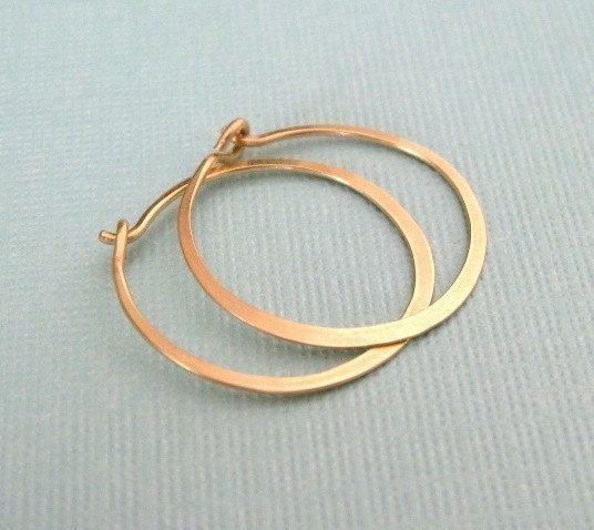 SMALL 14K gold filled hoop earrings