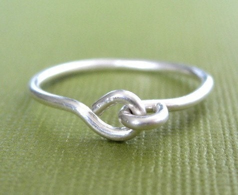HOLDING HANDS sterling silver wire ring