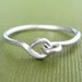 HOLDING HANDS sterling silver wire ring