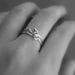 HOLDING HANDS sterling silver wire ring