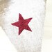 SALE...Stars Glittered Burlap Banner July 4th, independance day, veterans day, memorial day