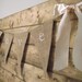 LOVE...Lowercase White Glittered Burlap Banner with Ribbon Bows