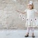 Ready to ship...MINI Painted White Red Glittere Hearts Burlap Banner