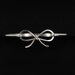 Forget me knot bow sterling silver bangle