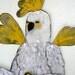 Cockatoo Papageno DIY Articulated Paper Doll with brads / Hinged Beasts Series