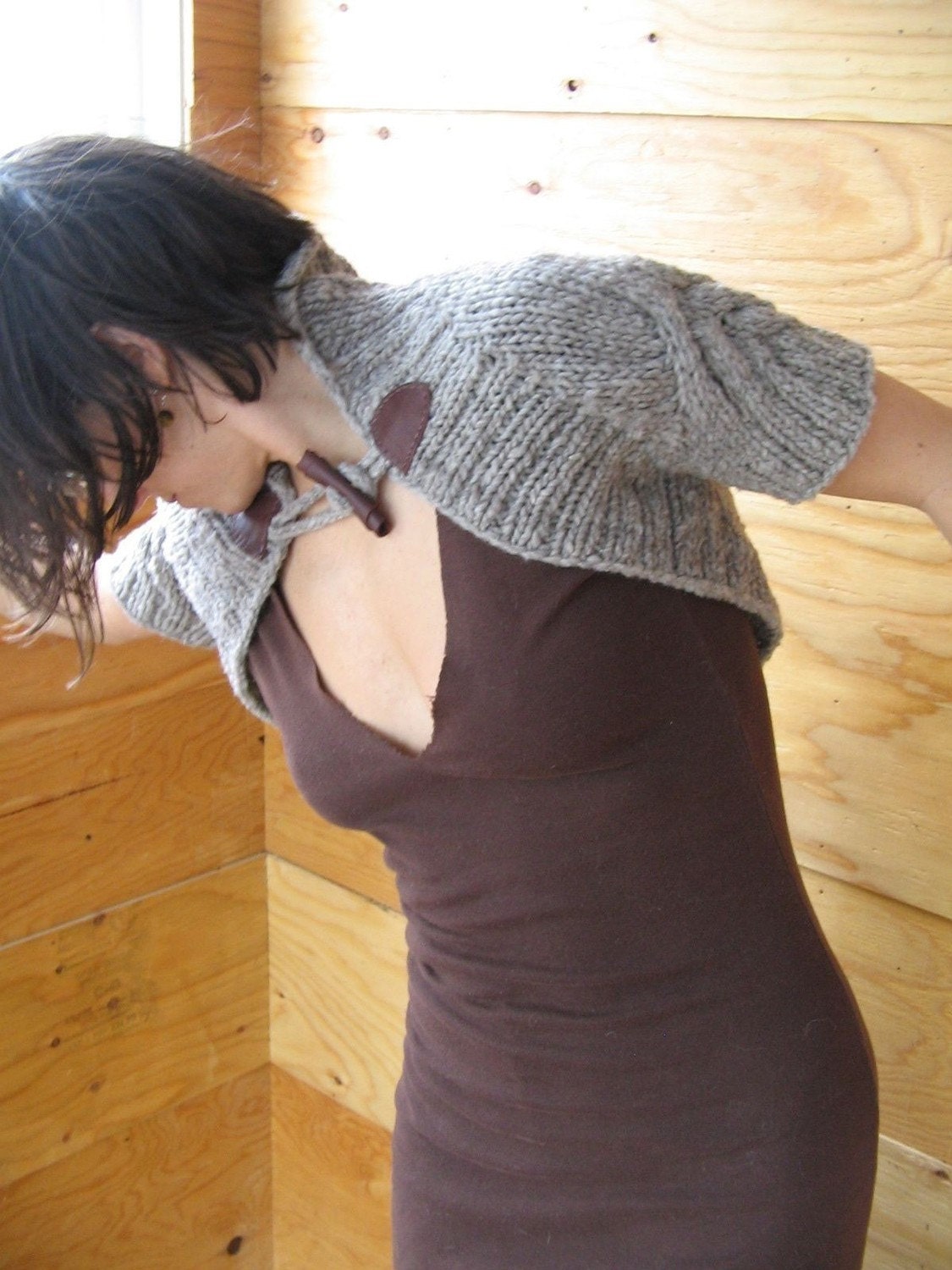 Knitting Pattern PDF Backbone Shrug