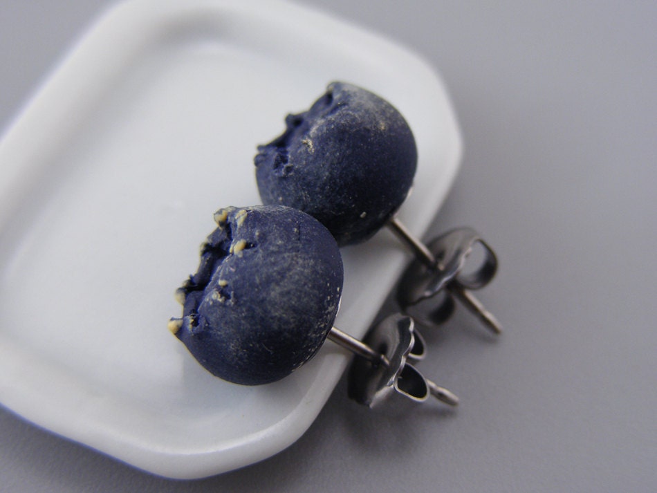 Blueberries - Studs / Post Earrings