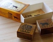 NEW - Matchbox Style Stamp Set - House and cat