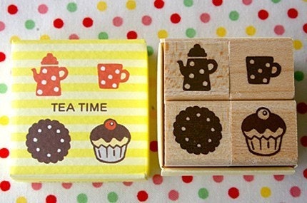Petit Stamp Set - TEA TIME