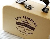 Wooden trunk boxed - Alphabets Stamps