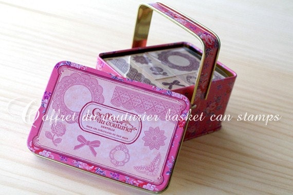 NEW - Basket can stamp set - Lace