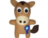 Felt Horse Doll - Dobbin Wins First Prize