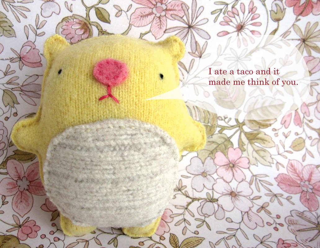 Taco Hamster Postcard