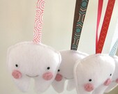Mr. Happy Tooth - You Choose the Ribbon NEW COLORS