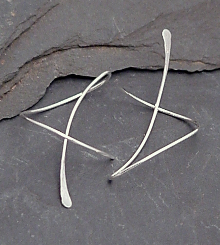 Sterling Silver Dangle Earrings - SOFT BREEZE - Fun Twirl-in Casual Earwear