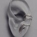 Sterling Leaf EAR CUFF - "New Leaf" Swirly Silver Ear Cuff