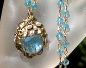 Enchanted Blues  Vine Necklace   sale