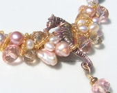 Rose Water Seahorse Necklace