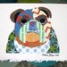 10 Collage Note Cards - English Bulldog