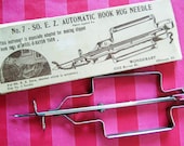 SALE 1920s Vintage So E. Z Automatic Hook Rug Needle SALE