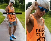 don't fuk with my happy place - unisex fit - 2 neon color options