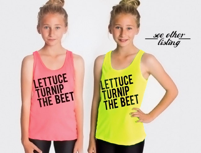 NEON lettuce turnip the beet - unisex sizes - yellow tank top