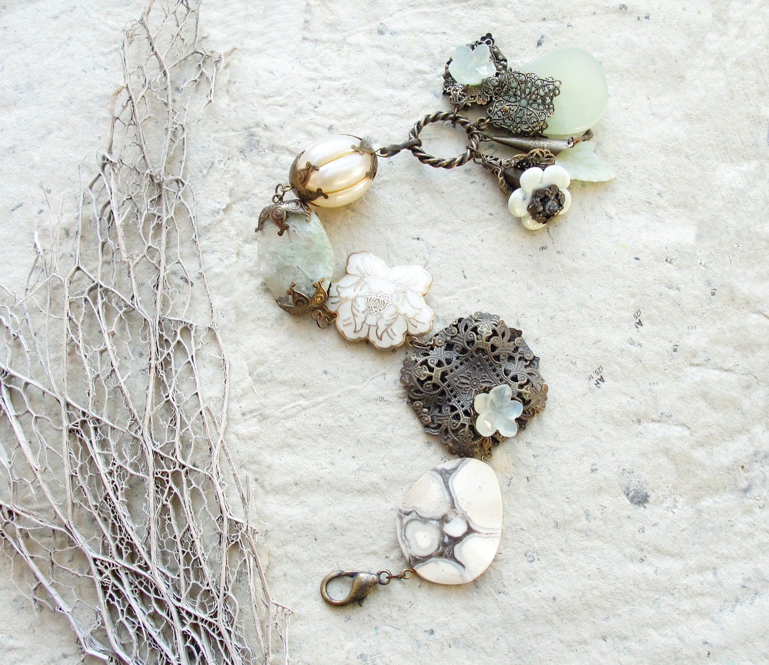 RESERVED for Bernis The Hidden Side of a Bracelet...-Waterlily