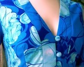 Blue Hawaii vintage floral maxi dress