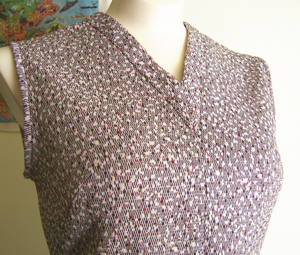 Brownie with Sprinkles vintage shell top