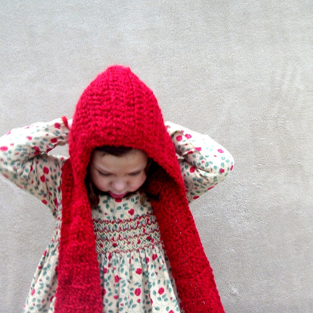 Little Red Riding Hood - Hat, Scarf, Scood